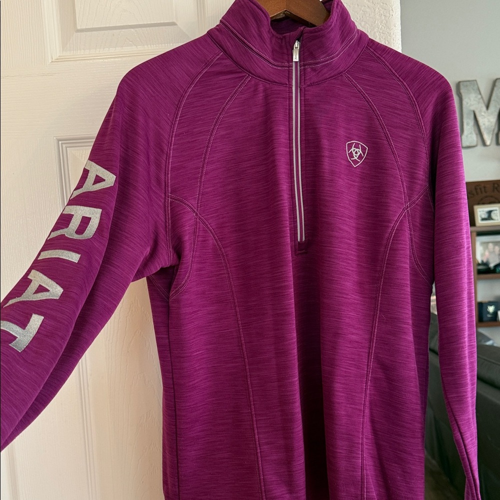 Ariat Magenta Quarter-Zip Pullover
